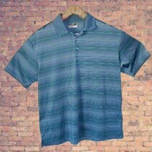 Grand Slam Performance Polo Golf Shirt  Blue/Green Men's XXL